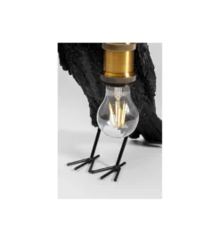 Lampa stołowa Animal Crow 34 cm czarna