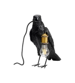 Lampa stołowa Animal Crow 34 cm czarna