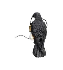 Lampa stołowa Animal Crow 34 cm czarna