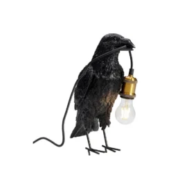 Lampa stołowa Animal Crow 34 cm czarna
