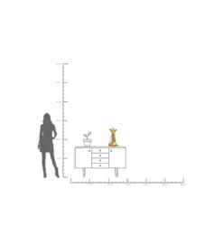Lampa stołowa ANIMAL GIRAFFE 50 cm złota