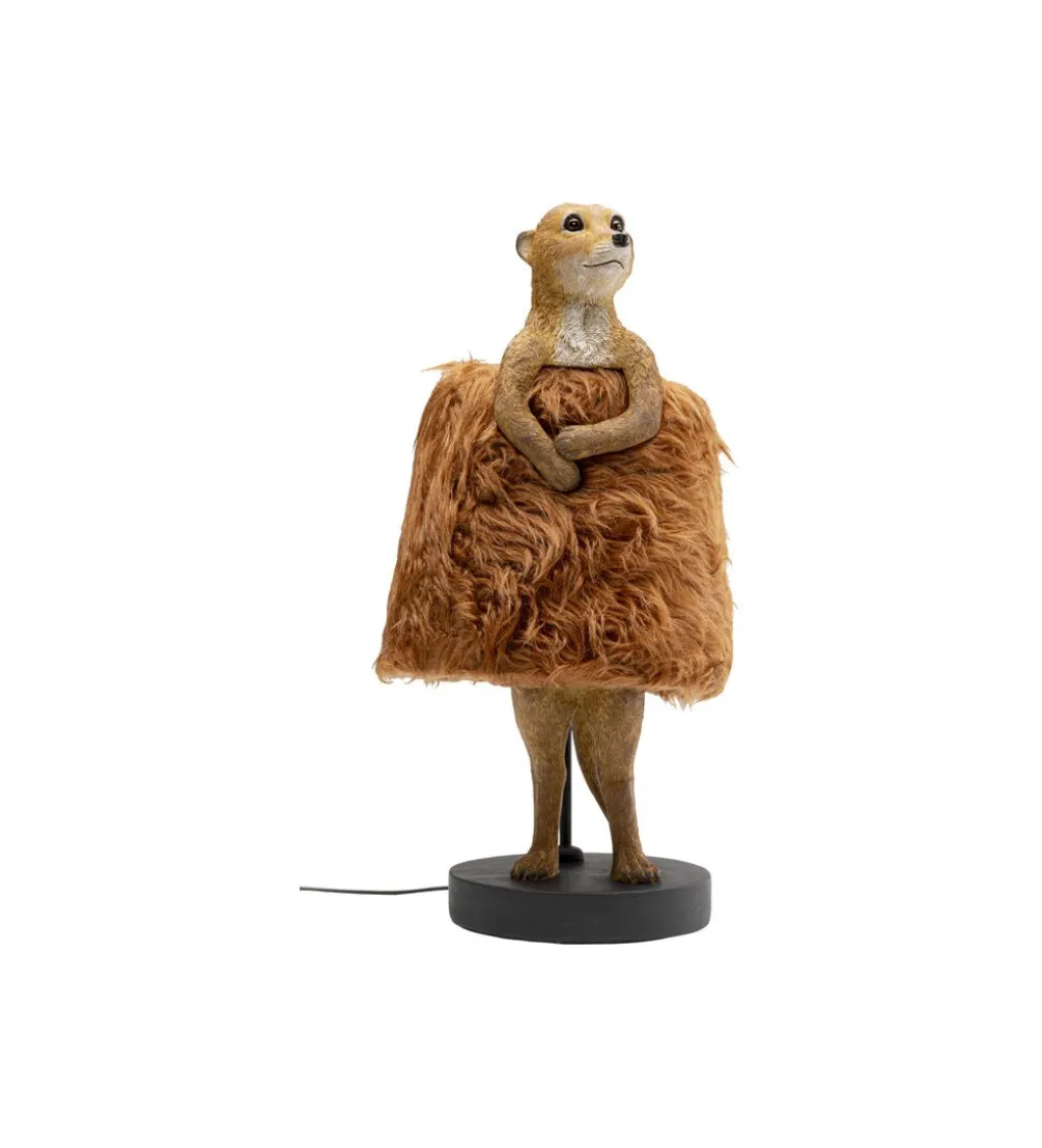 Lampa stołowa ANIMAL MERRKAT FUR 51 cm