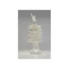 Lampa stołowa ANIMAL RABBIT FUR 68 cm srebrno biała