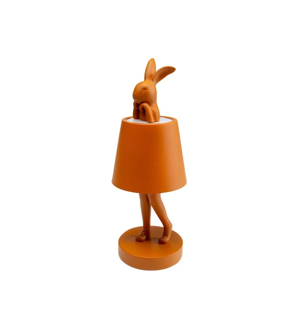 Lampa stołowa ANIMAL RABBIT LED 29 cm pomarańczowa