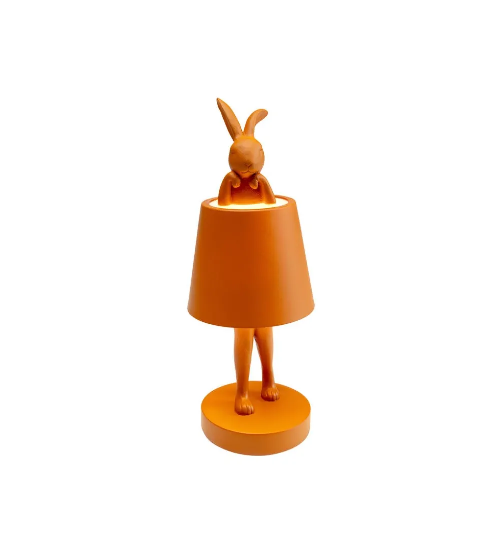 Lampa stołowa ANIMAL RABBIT LED 29 cm pomarańczowa