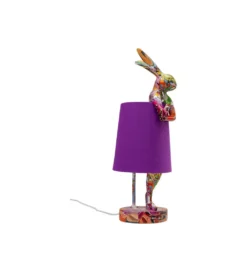 Lampa stołowa ANIMAL RABBIT 50 cm fioletowa
