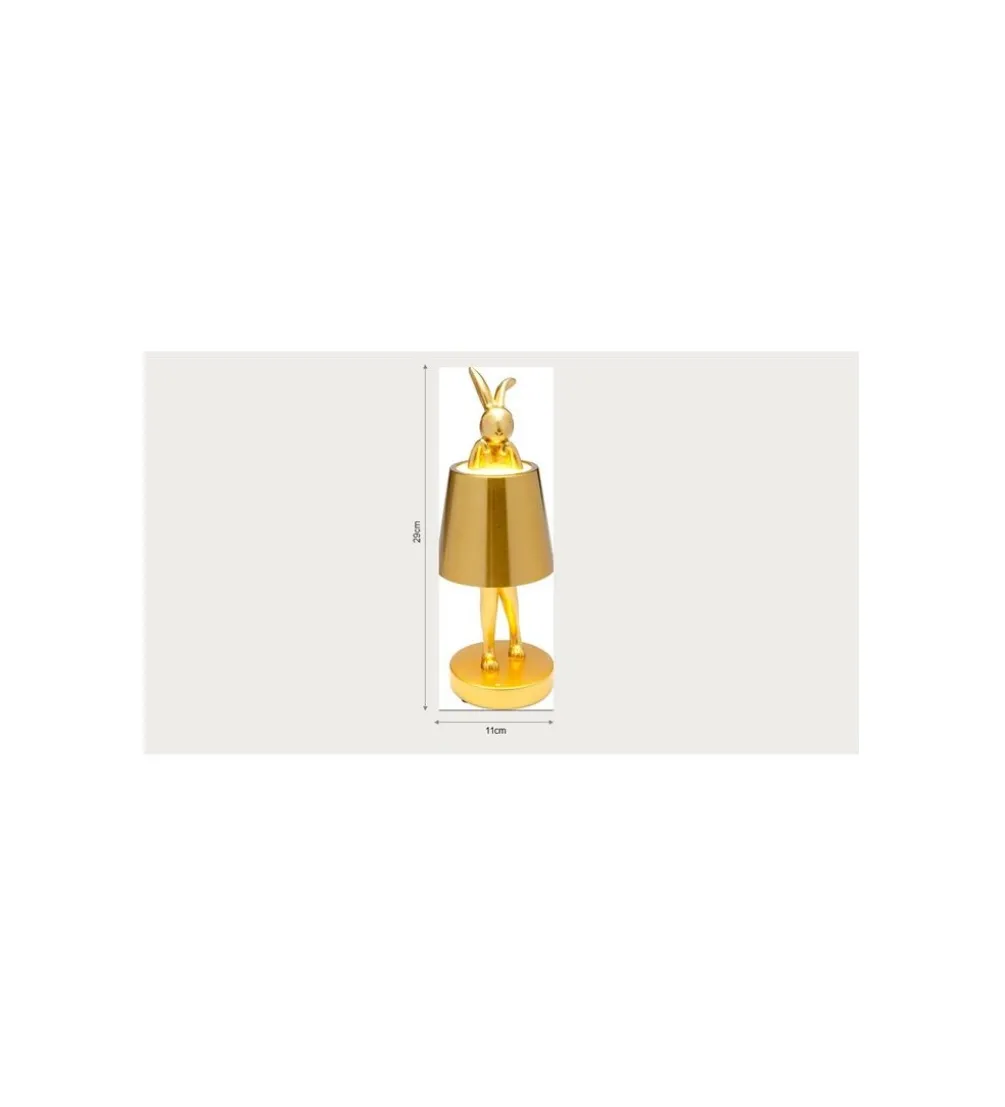 Lampa stołowa ANIMAL RABBIT LED 29 cm niebieska