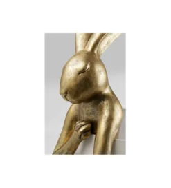 Lampa stołowa ANIMAL RABBIT 88 cm złoto biała