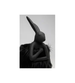 Lampa stołowa ANIMAL RABBIT FUR 50 cm czarno złota