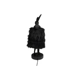 Lampa stołowa ANIMAL RABBIT FUR 50 cm czarno złota