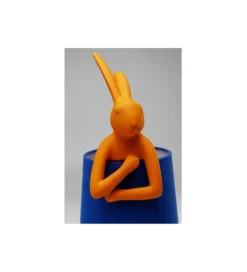 Lampa stołowa ANIMAL RABBIT 50 cm pomarańczowo niebieska