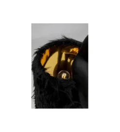 Lampa stołowa ANIMAL RABBIT FUR 68 cm czarna