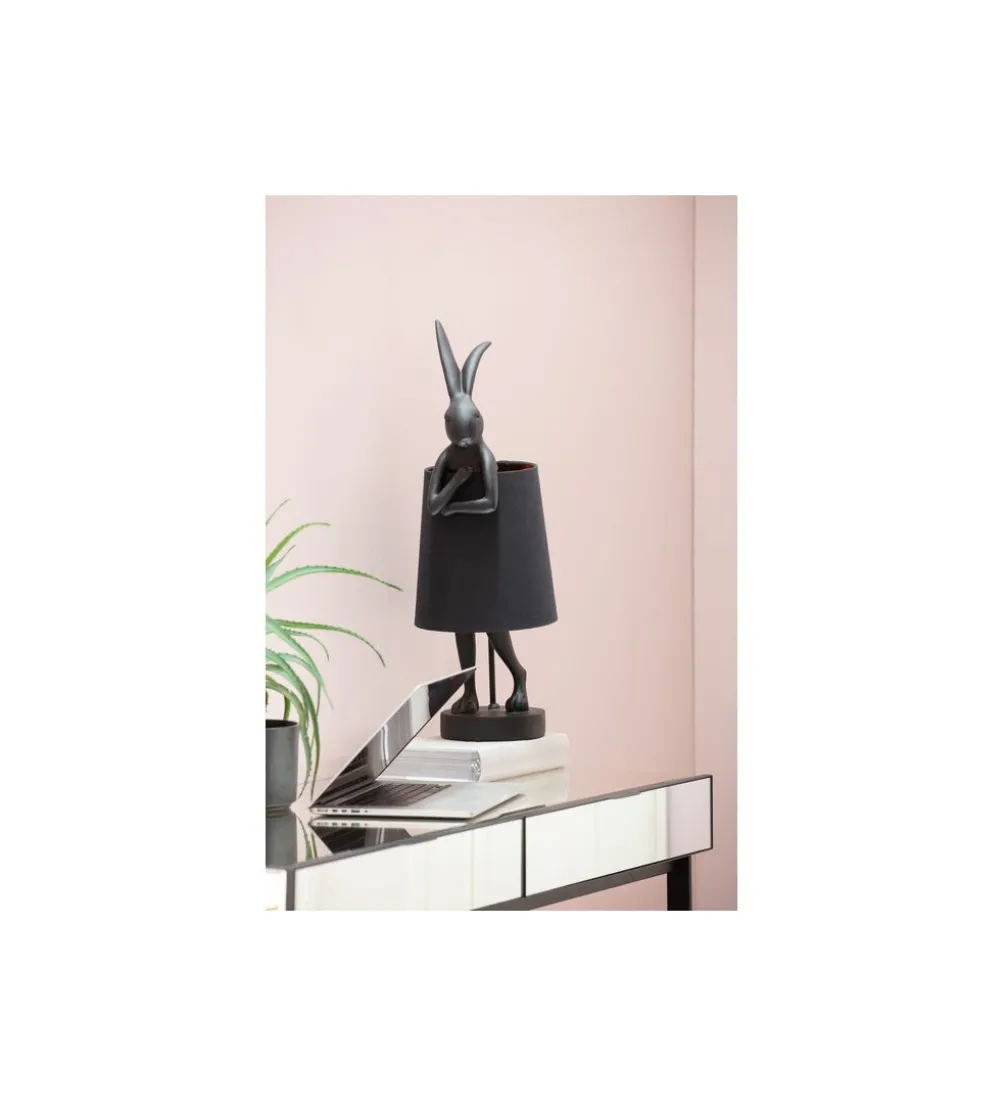Lampa stołowa Animal Rabbit 68 cm czarna