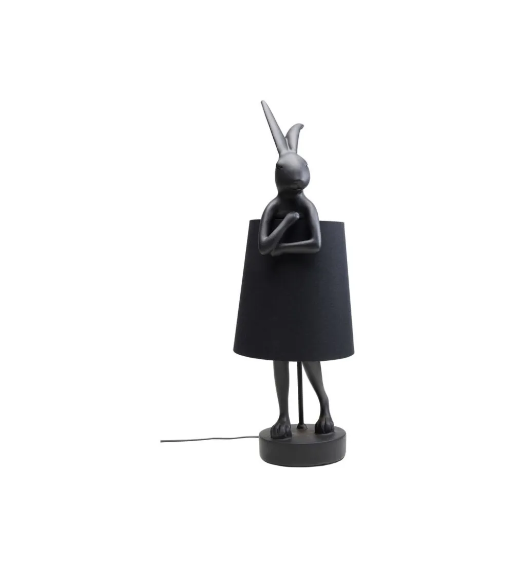Lampa stołowa Animal Rabbit 68 cm czarna