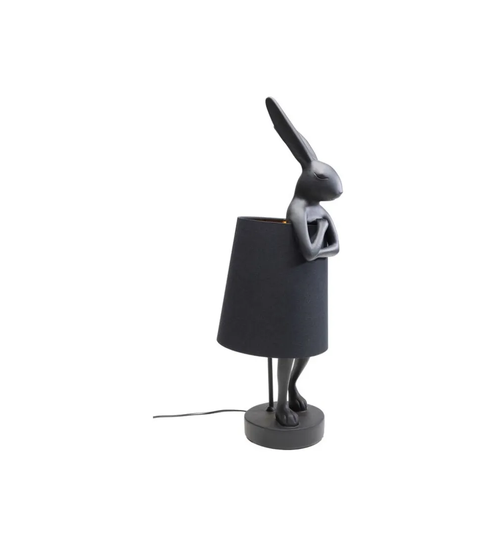 Lampa stołowa Animal Rabbit 68 cm czarna
