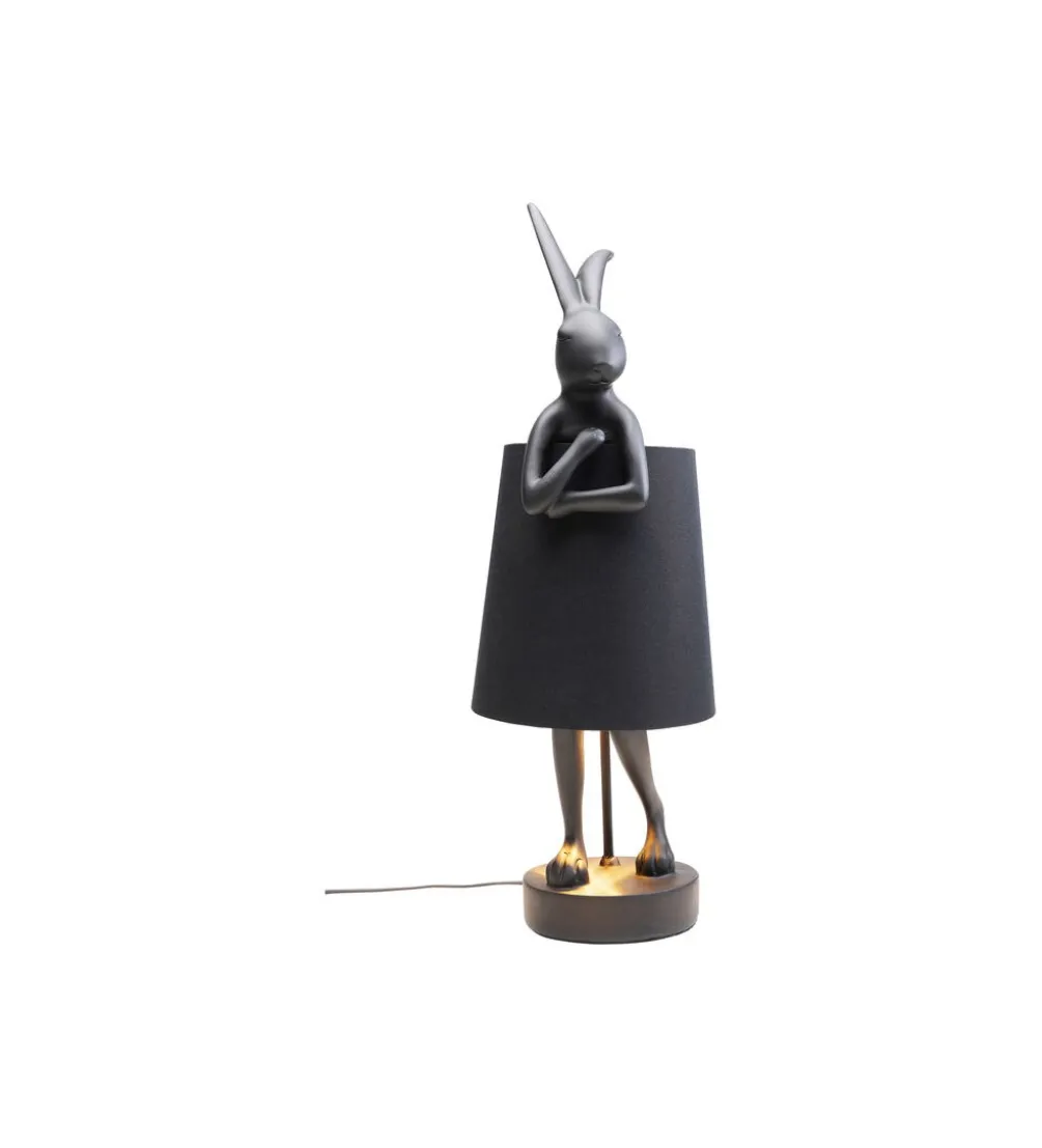 Lampa stołowa Animal Rabbit 68 cm czarna