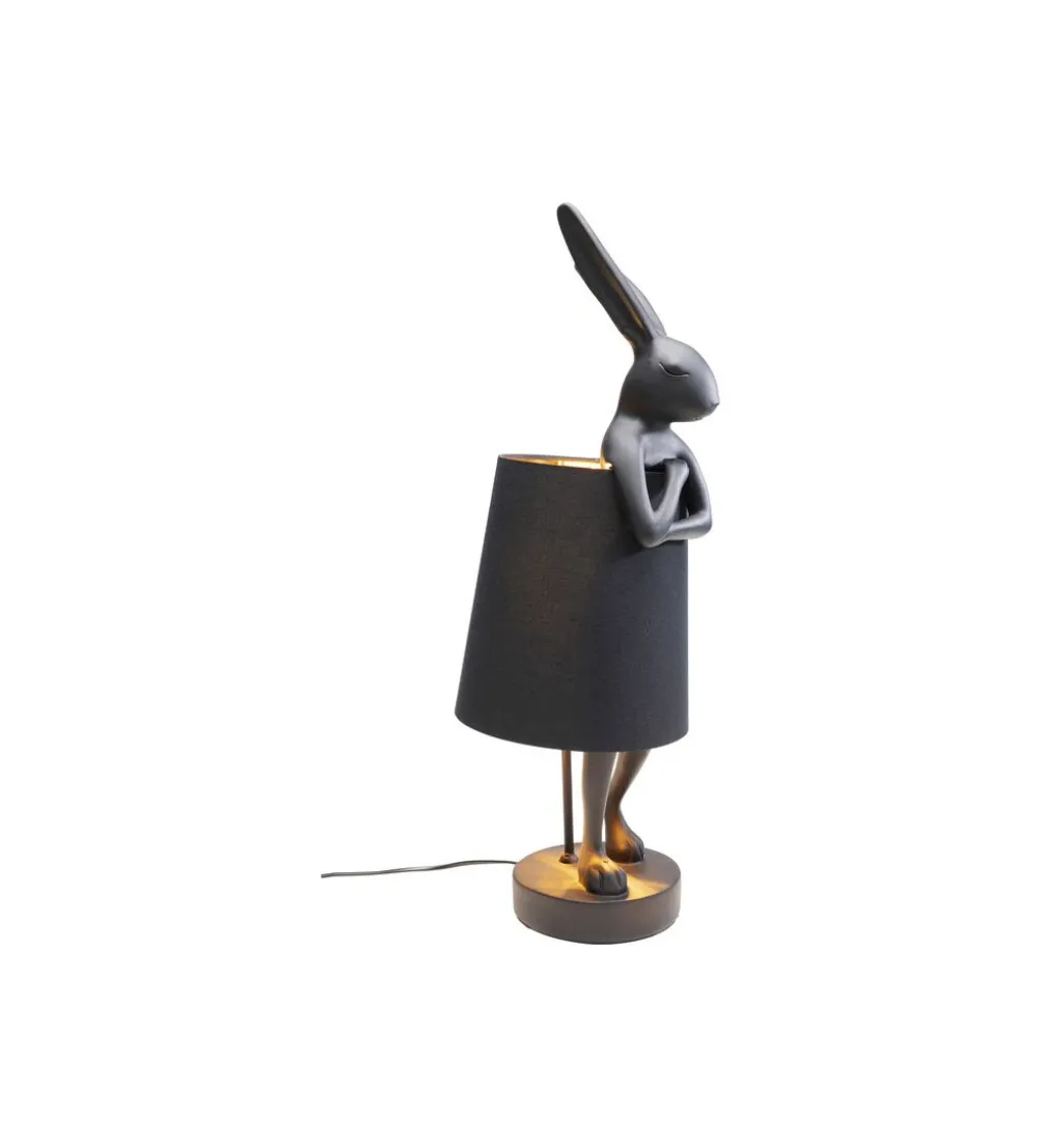 Lampa stołowa Animal Rabbit 68 cm czarna