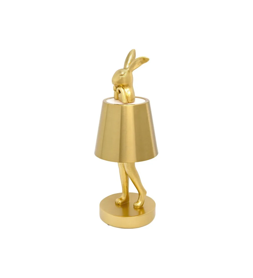 Lampa stołowa ANIMAL RABBIT 29 cm złota