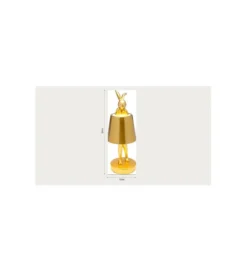 Lampa stołowa ANIMAL RABBIT 29 cm złota