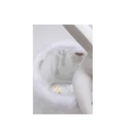 Lampa stołowa ANIMAL RABBIT 50 cm biało srebrna