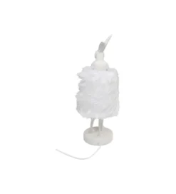 Lampa stołowa ANIMAL RABBIT 50 cm biało srebrna
