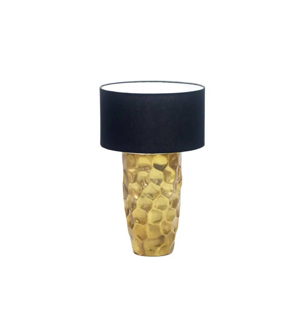 Lampa stołowa AURELIA 55 cm czarna złota