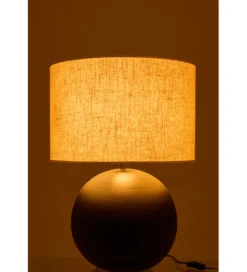Lampa stołowa BALLE 62 cm czarna ceramika
