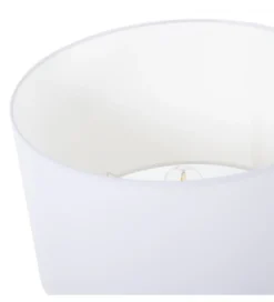 Lampa stołowa BEGAIN 42 cm ceramika zielono beżowa