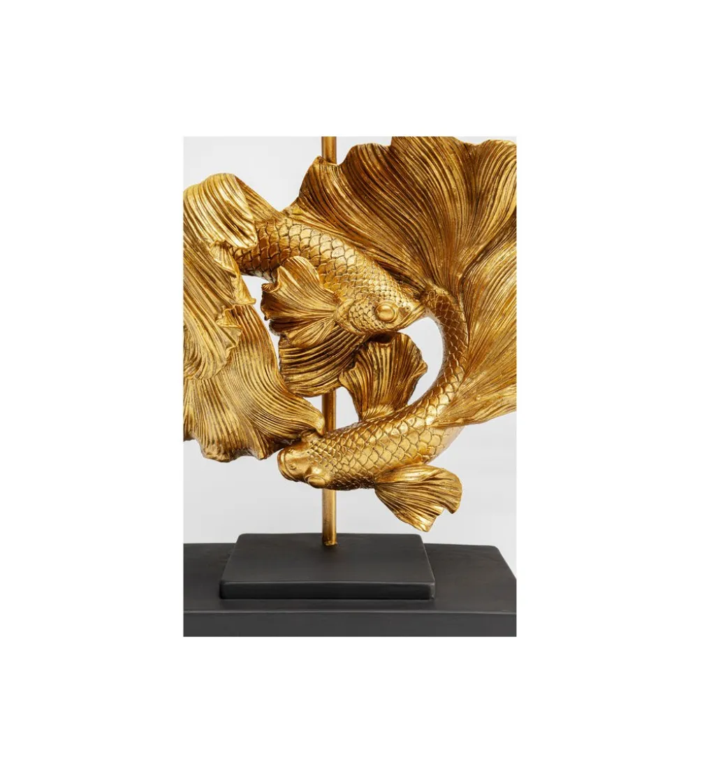 Lampa stołowa BETTA FISH 53 cm złota