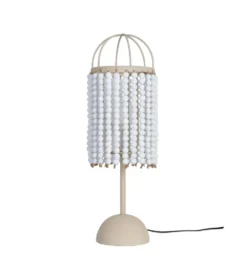 Lampa stołowa BETTERY 61 cm biała