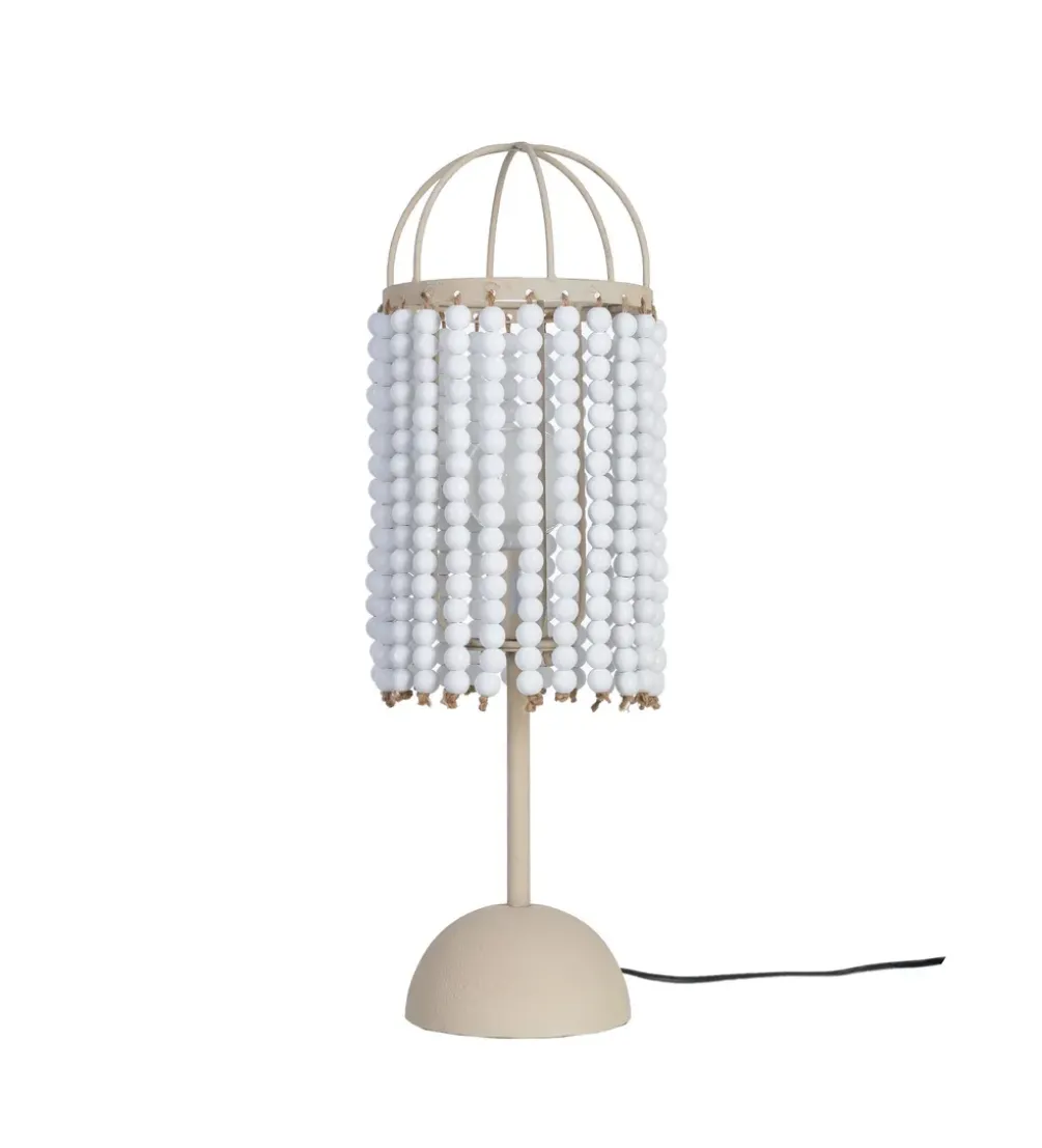 Lampa stołowa BETTERY 61 cm biała