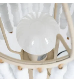 Lampa stołowa BETTERY 61 cm biała