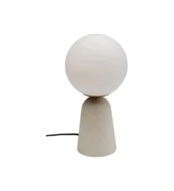 Lampa stołowa BOLLIE 33 cm beżowa