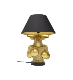 Lampa stołowa BOXER BULL 53 cm złota