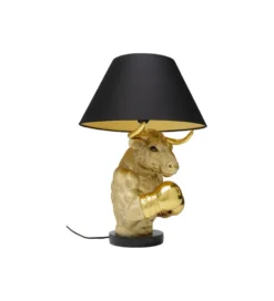 Lampa stołowa BOXER BULL 53 cm złota