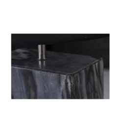 Lampa stołowa BRANDE 55 cm marmur czarna