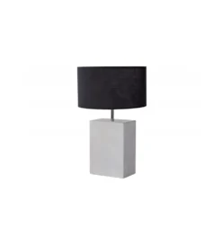 Lampa stołowa BRANDE 55 cm marmur biała