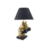 Lampa stołowa BULLDOG 55 cm złota czarna
