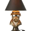 Lampa stołowa BULLDOG 57 cm antyczny brąz