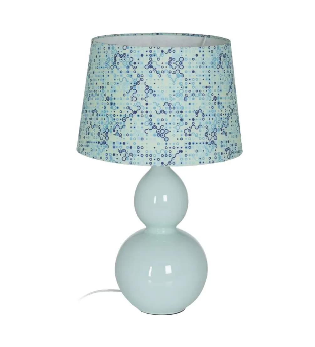Lampa stołowa BUNOKI 63 cm ceramika zielona