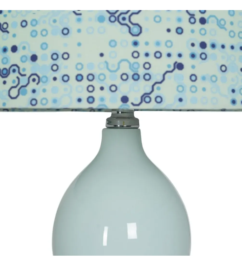 Lampa stołowa BUNOKI 63 cm ceramika zielona