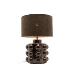 Lampa stołowa CALAMARO 58 cm klosz bouclé