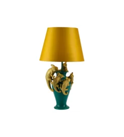 Lampa stołowa CHAMELEON 55 cm złoto zielona