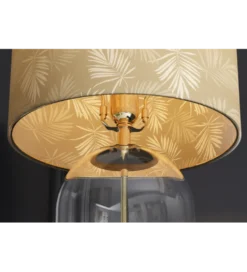 Lampa stołowa CLASSICO 55 cm szkło złoty