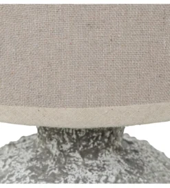 Lampa stołowa DADET 28 cm ceramika antyczna biała