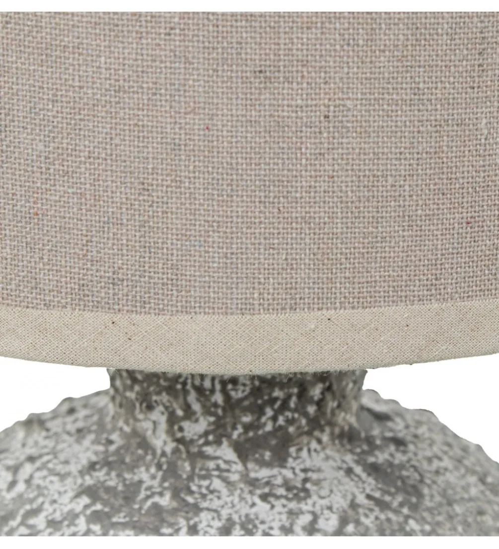 Lampa stołowa DADET 28 cm ceramika antyczna biała