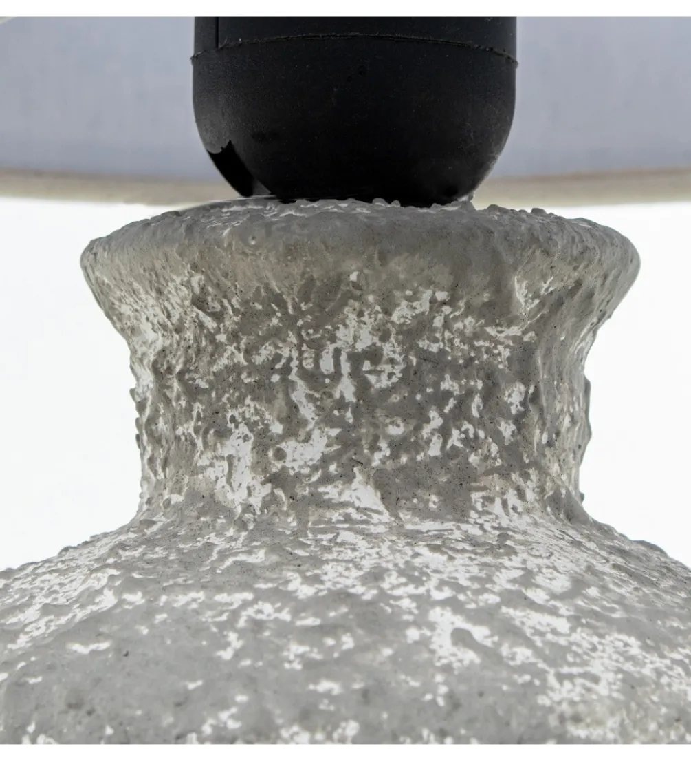 Lampa stołowa DADET 28 cm ceramika antyczna biała