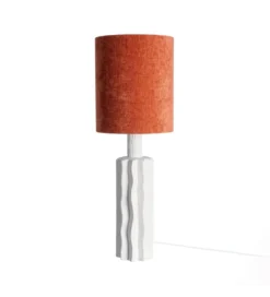 Lampa stołowa DANIKO 100 cm biała terrakota