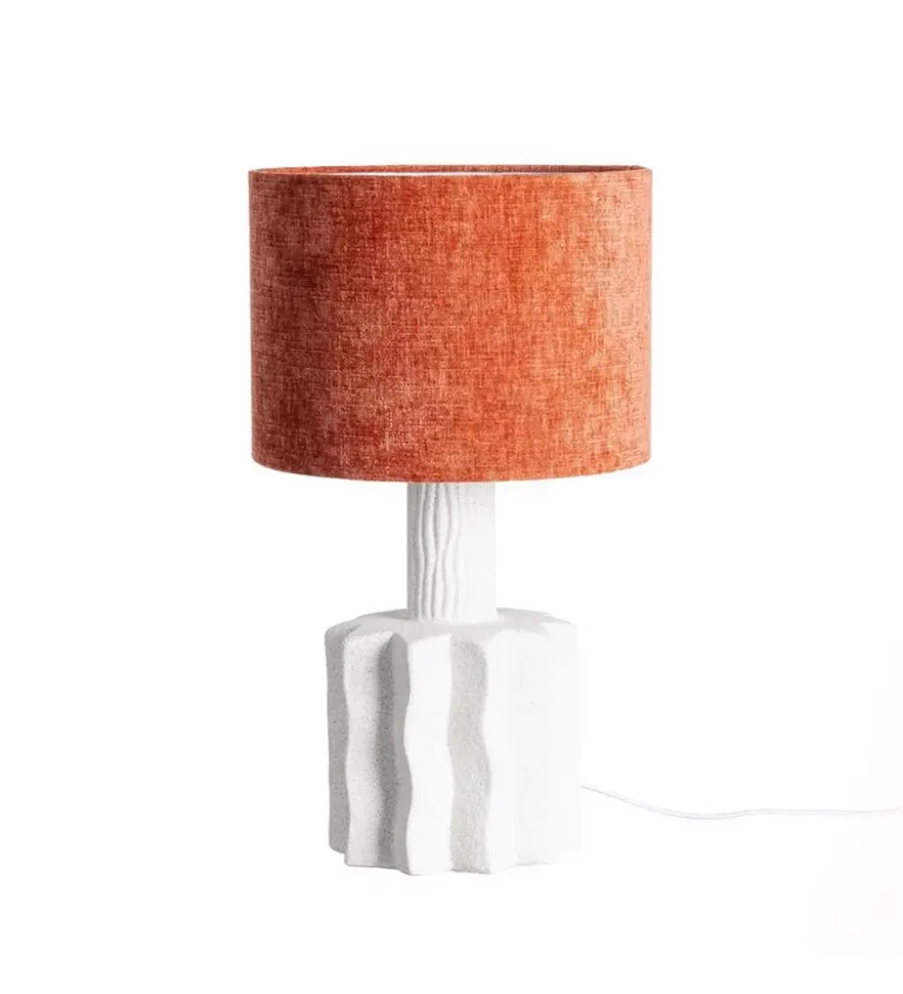Lampa stołowa DANIKO 49 cm biała terrakota