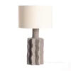 Lampa stołowa DANIKO 56 cm szaro biała